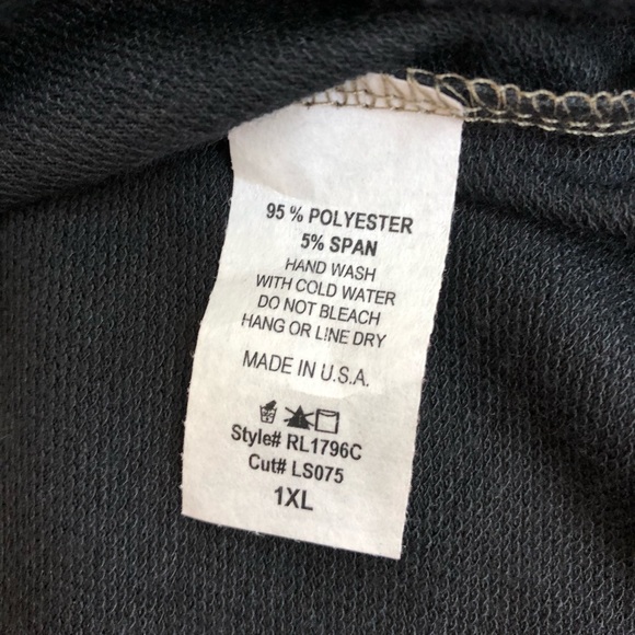 Plus Size Thermal Camo Colorblock Hoodie - Picture 5 of 5